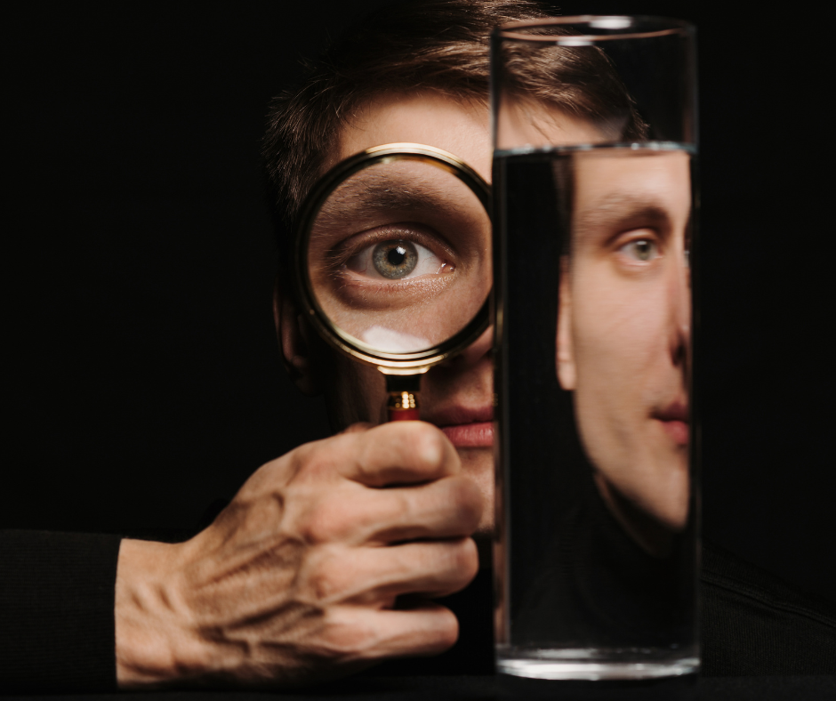 oeil loupe verre perception