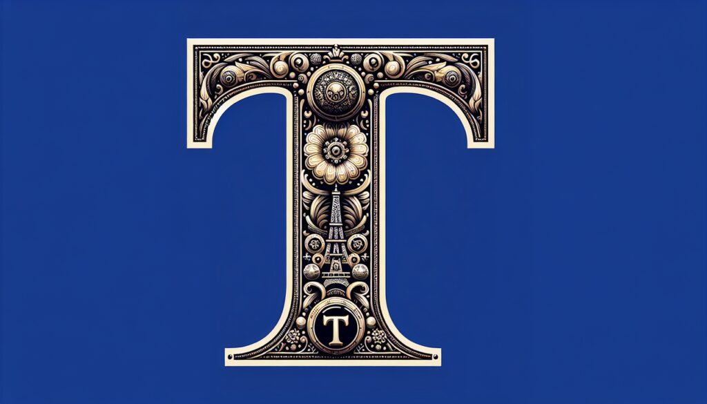Marque Française en T - Élégance et sophistication d'un design français.