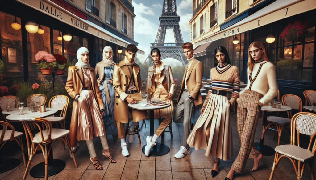 Marque de vêtement en G, style street chic parisien.