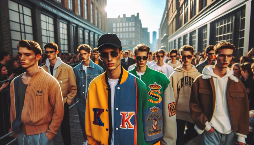 Marque de vêtement en K, streetwear chic et contrasté.
