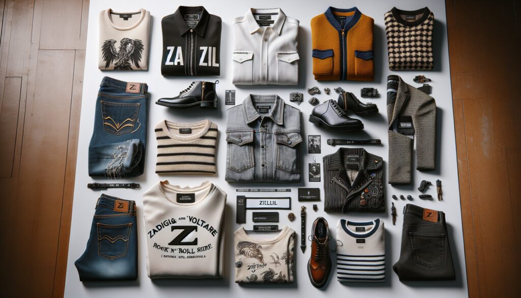 Marque vêtement Z: Zadig & Voltaire, Zara, Zilli.