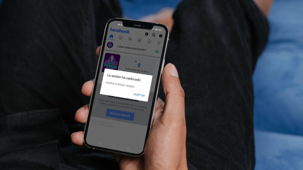 Illustration de l'erreur de session expirée sur Facebook avec des solutions possibles