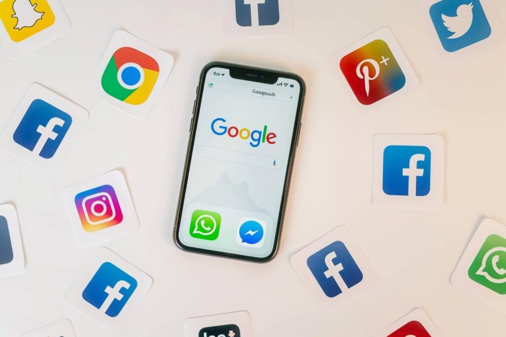 Illustration montrant Meta comme propriétaire d'Instagram
