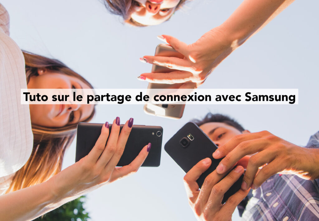 Guide visuel pour activer le partage de connexion sur un smartphone Samsung