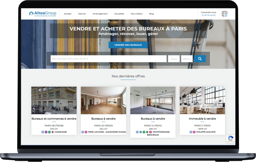 Bureau d'une agence SEO à Lyon illustrant les services d'optimisation digitale