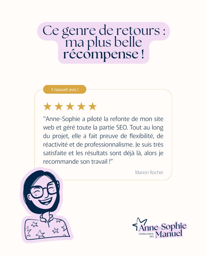 avis client consultante SEO