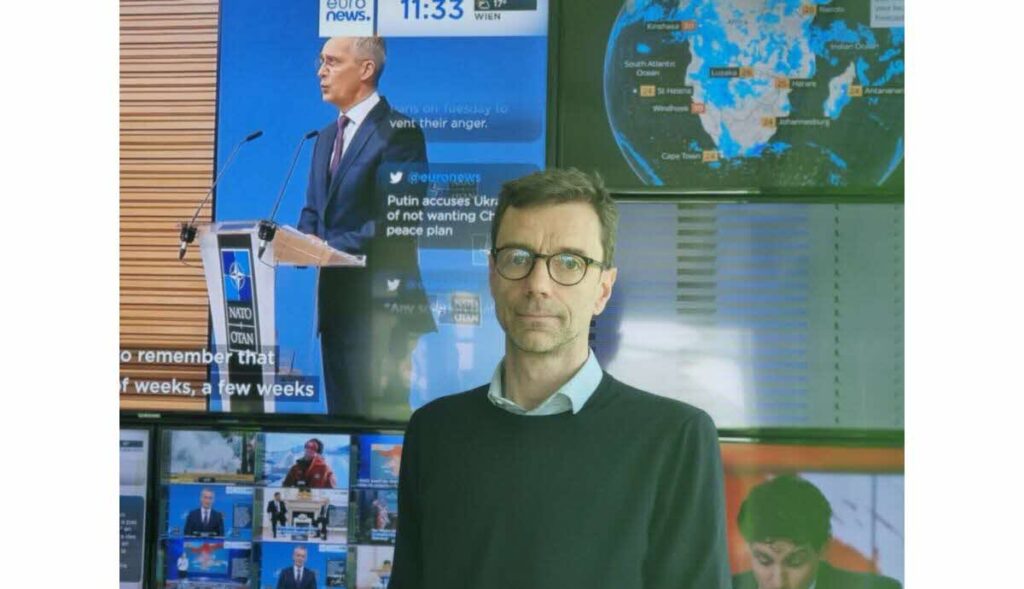 Siège d'Euronews à Lyon illustrant les enjeux financiers de la chaîne