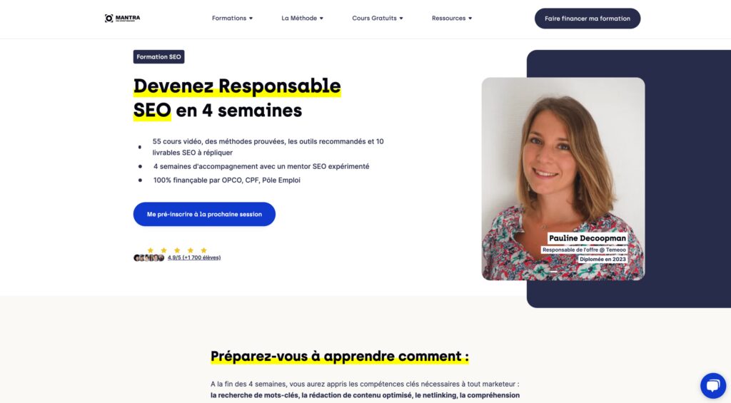 Groupe d'apprenants suivant une formation SEO moderne et certifiante en 2025