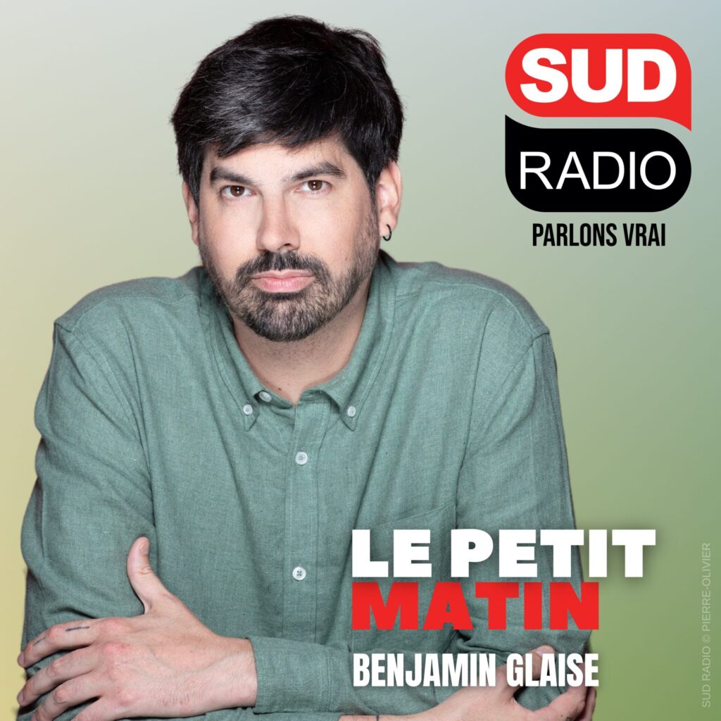 Émission Le Petit Matin sur Sud Radio, illustration d'un créneau horaire pour publicité