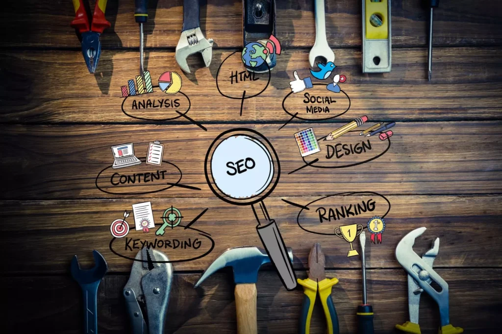 Illustration des meilleurs outils SEO 2025, incluant SEO Hero Ninja pour le suivi de position