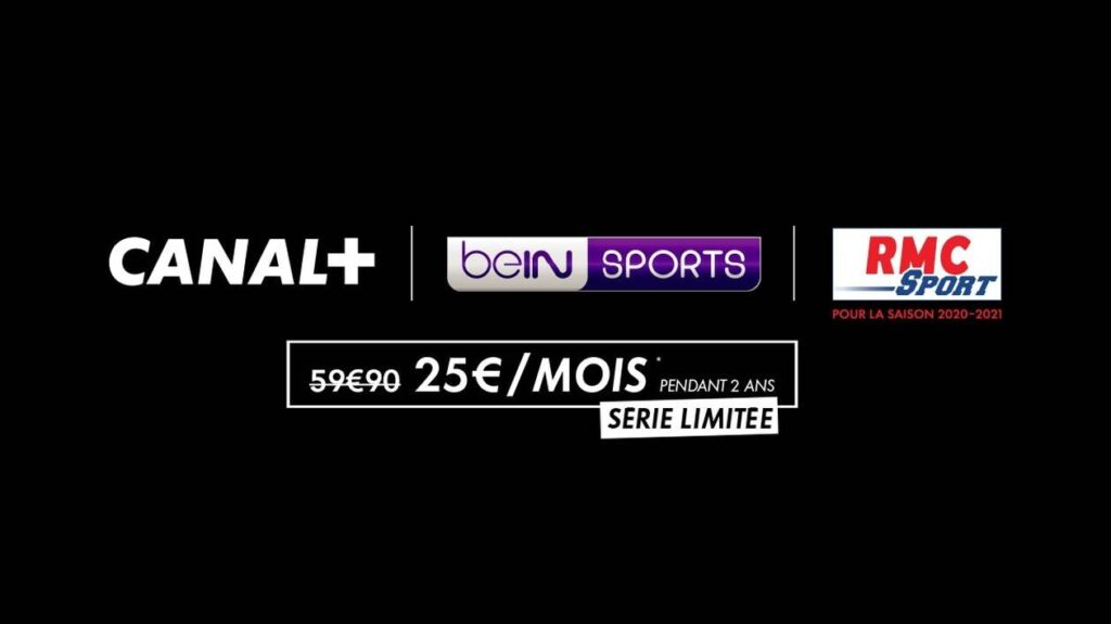 Offre spéciale combinée RMC Sport avec Canal+ et beIN Sports pour attirer des annonceurs
