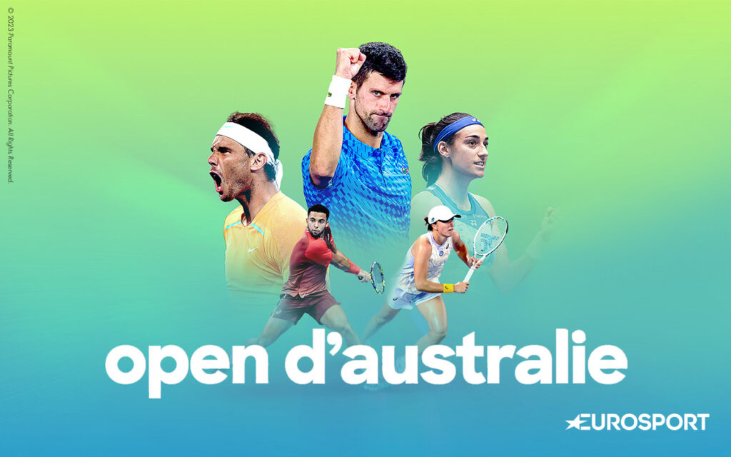 Match de l'Open d'Australie 2024 diffusé sur Eurosport avec une large audience télévisée