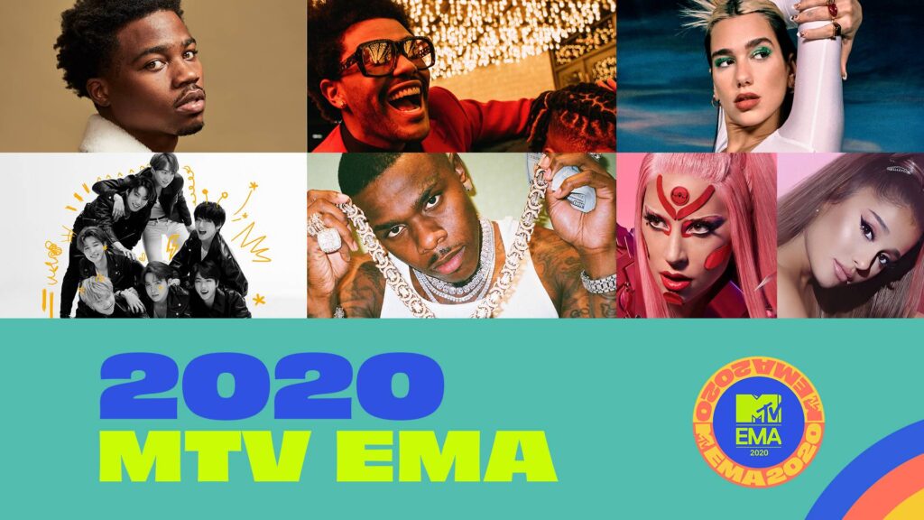 Prix et visibilité d'une publicité sur MTV France avec les MTV EMA en arrière-plan