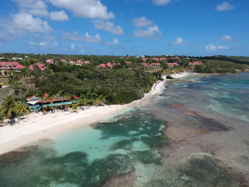Studio OLIA à La Pointe de Helleux avec vue mer et piscine dans un cadre tropical