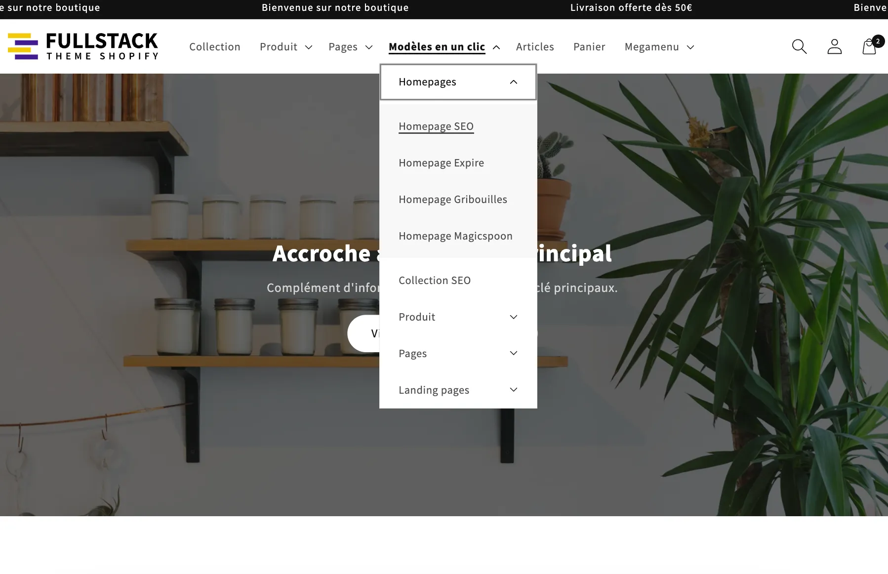 Thème Shopify SEO friendly