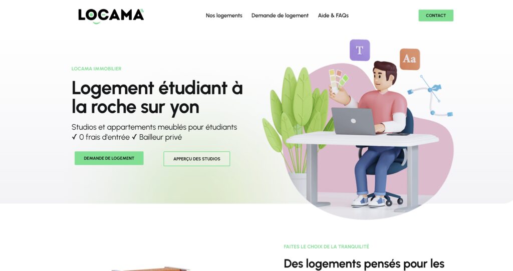 capture du site locama.fr