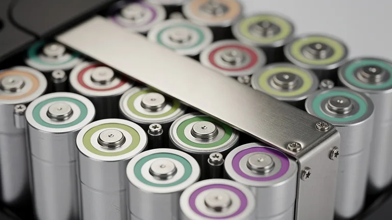 Cellules lithium-ion d’une batterie de vélo