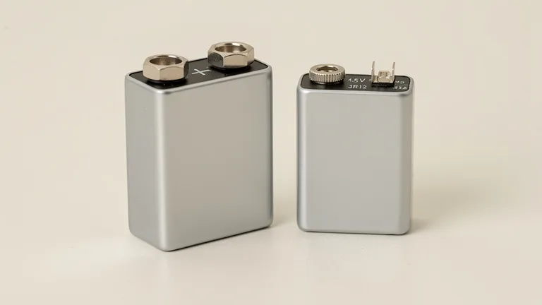 Comparaison entre piles 9 V et 4,5 V