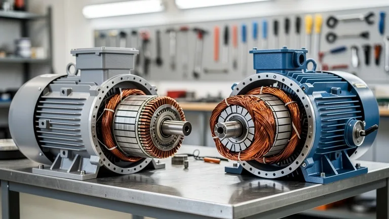 Comparaison de rotors de moteurs électriques
