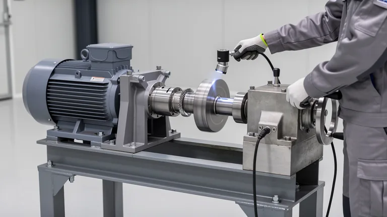 Mesure de vitesse sur moteur industriel