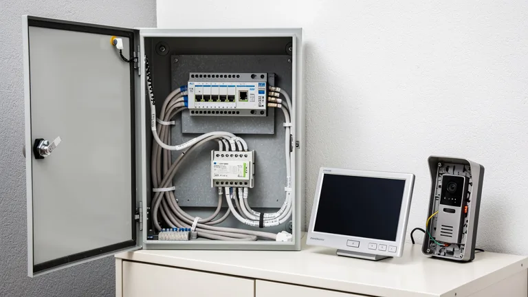 Coffret réseau pour interphone IP